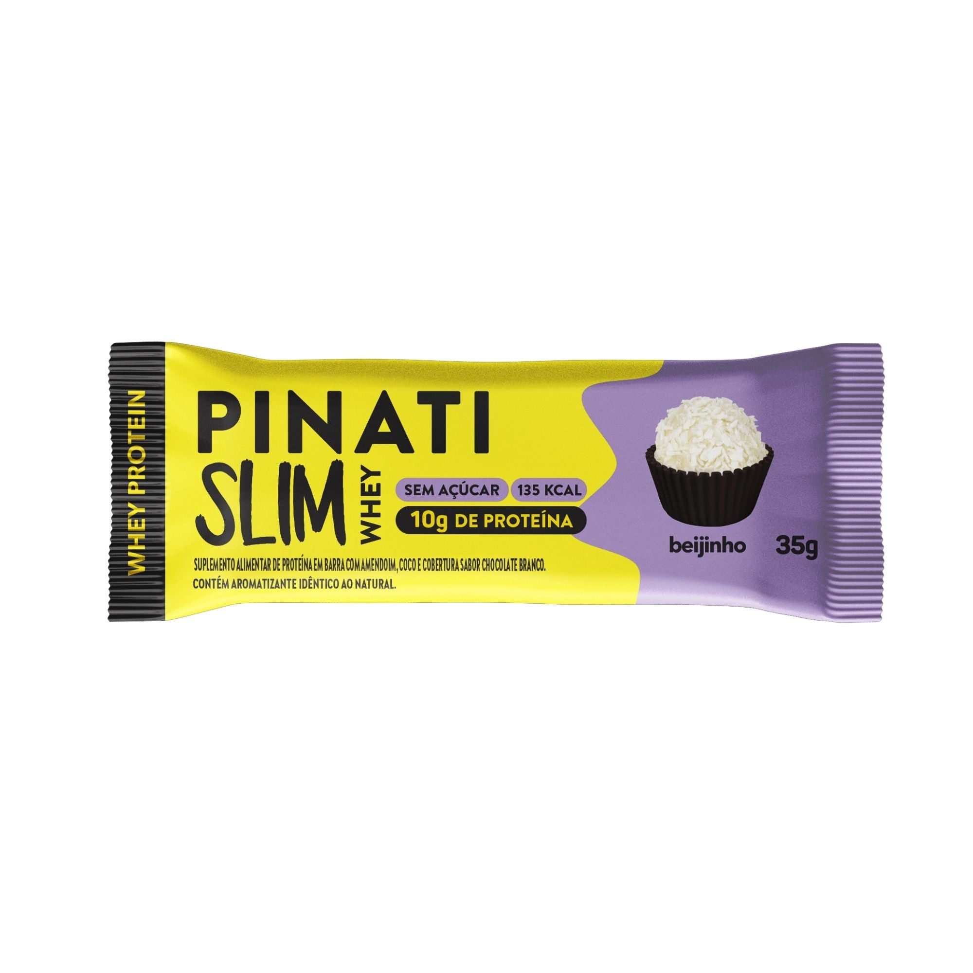 Barra de Proteina Pinati Slim Whey Beijinho 35 gr (UNIDADE)
