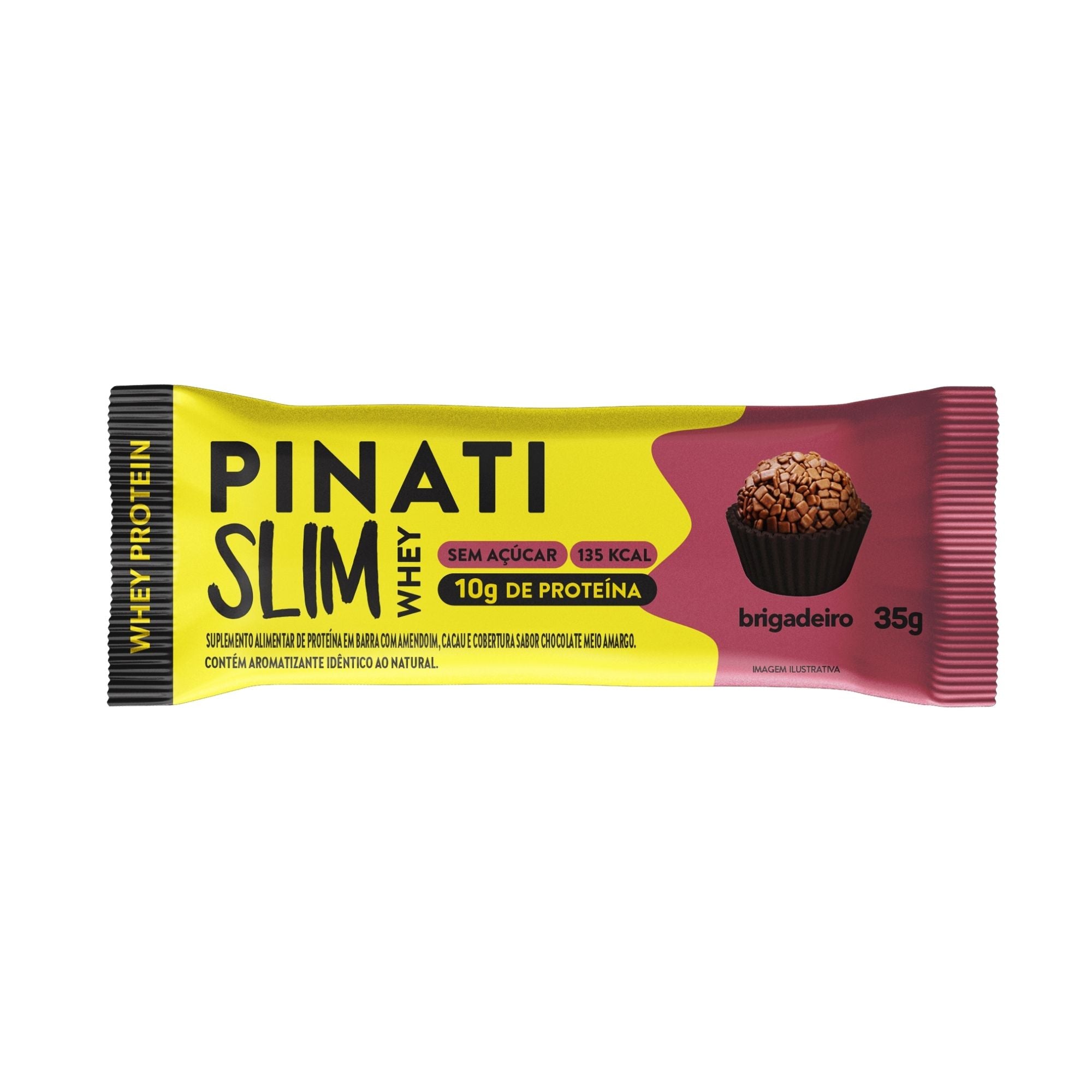 Barra de Proteina Pinati Slim Whey Brigadeiro 35 gr (UNIDADE)