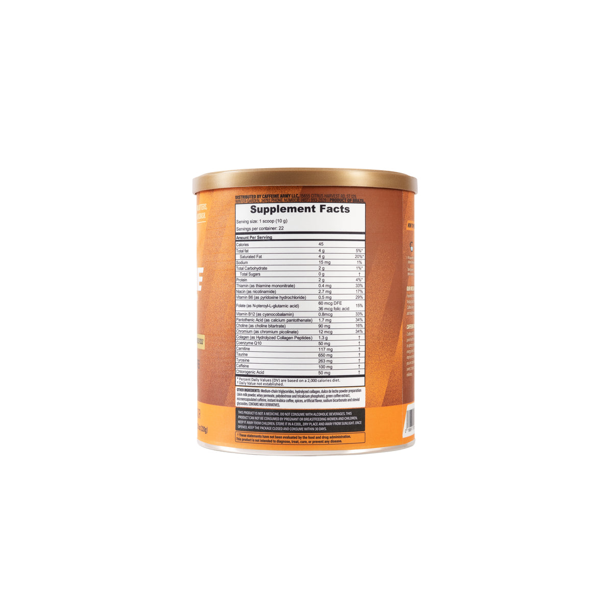 Super Coffee 220g, Caramelo, Caffeine Army