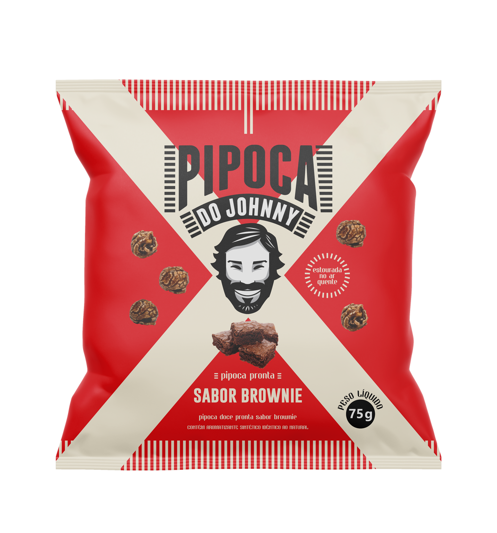 Pipoca Brownie Pipoca do Johnny