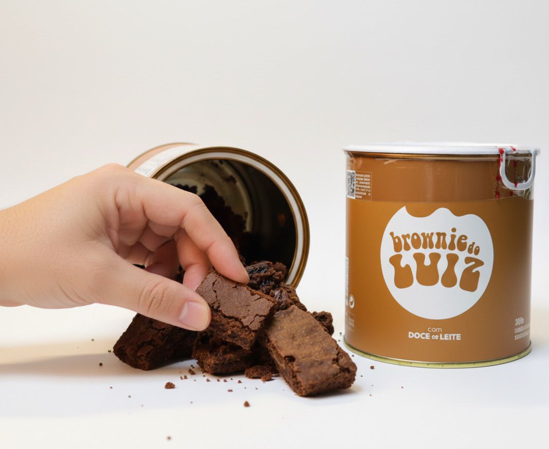 Brownie do Luiz Lata Casquinhas Doce de Leite 200g