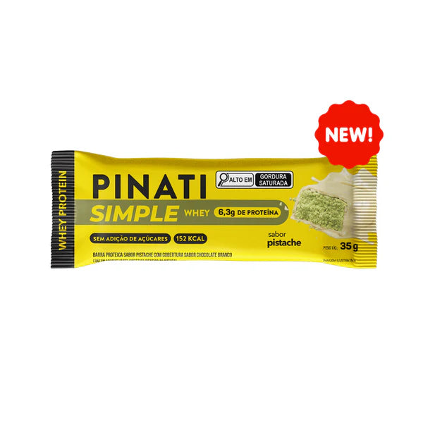 Barra de Proteina Pinati Simple Whey Pistache 35 gr (UNIDADE)